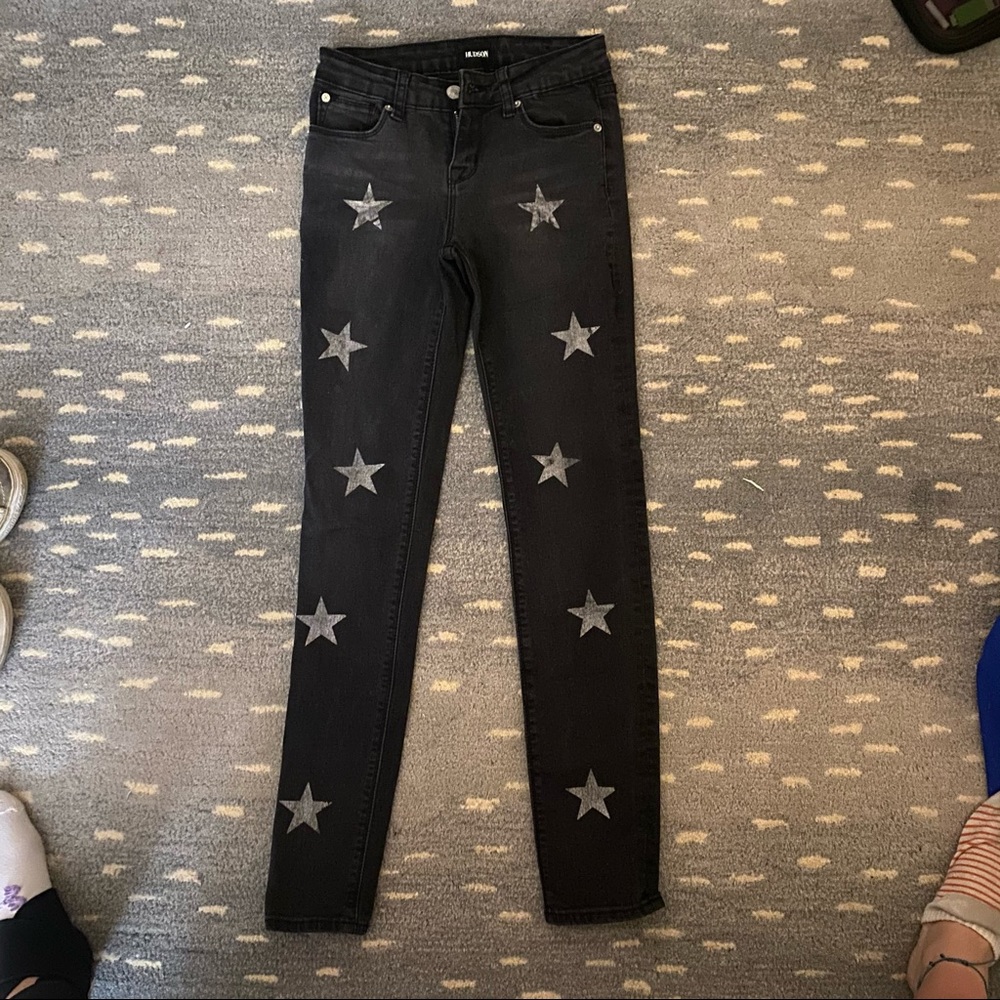 Hudson Kids black jeans with silver stars